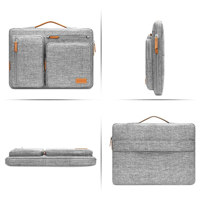 MOSISO 360 Protective Laptop Case 13 inch, 13 inch Laptop Sleeve Compatible with MacBook Air M5 M4 M3 M2 M1 2026-2018/Neo/Pro M2 M1, Side Open Carrying Case with 4 Zipper Pockets&Handle, Gray