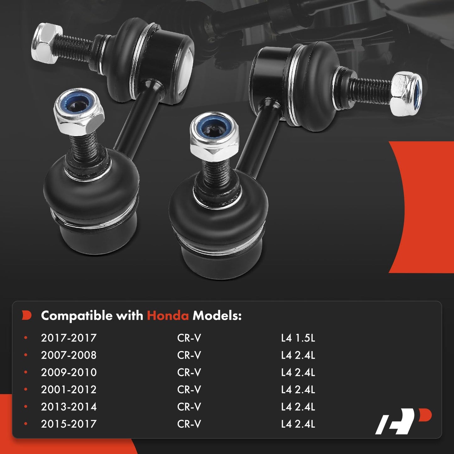 A-Premium 2 x Rear Sway Bar Links Stabilizer Bar Links, Compatible with Honda CR-V 2007-2017