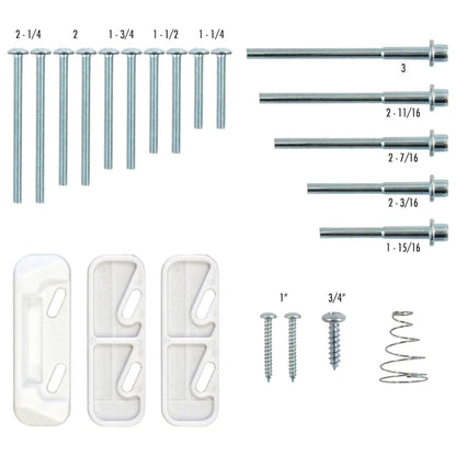 Ideal Security DX Pull Handle Replacement Set for Storm Door and Screen Door, White