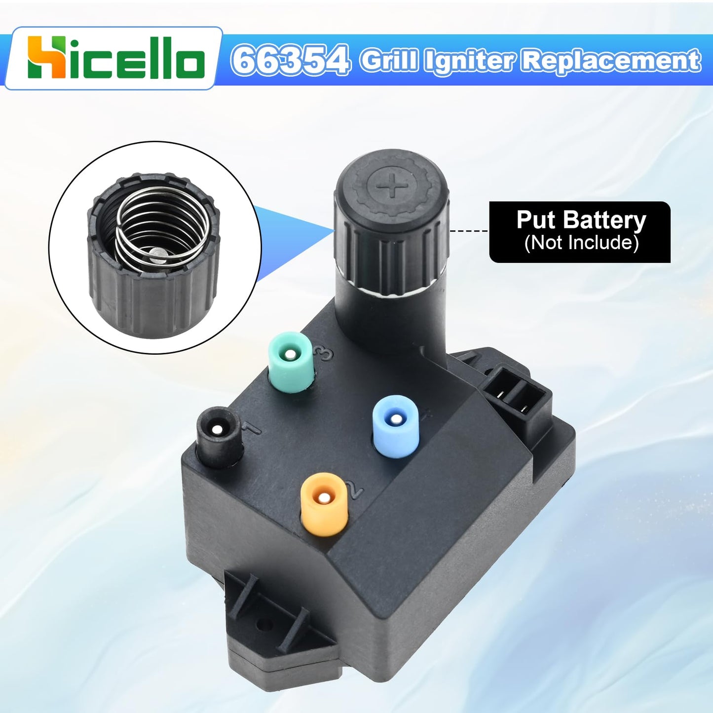 66220 Igniter Button Switch & 66354 Grill Igniter Replacement for Weber Igniter Genesis II 300 Series GS4 II E-310 II S-310 II E-315 II S-315 LX S-340 II E-410 II S-410 1853-02