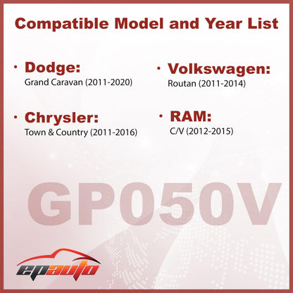 EPAuto GP050V (CA11050) Engine Air Filter, Replacement for Dodge Grand Caravan (2011–2020), Chrysler Town & Country (2011–2016), Volkswagen Routan (2011–2014), RAM C/V (2012–2015)