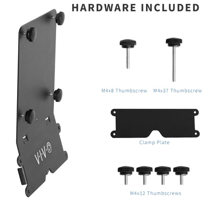 VIVO VESA Adapter Plate Bracket Kit Designed for 24 inch M1, M3, and M4 iMac Series Monitors, VESA up to 100x100, Black, Mount-MACM1
