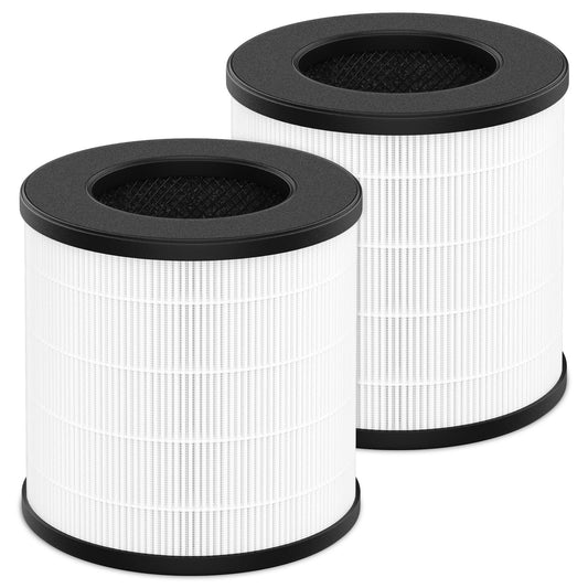 PU-P05 True HEPA Replacement Filter Compatible with FULMINARE PU-P05 Air Purifier, 3-in-1 High-Efficiency Air Filter, 2 Pack