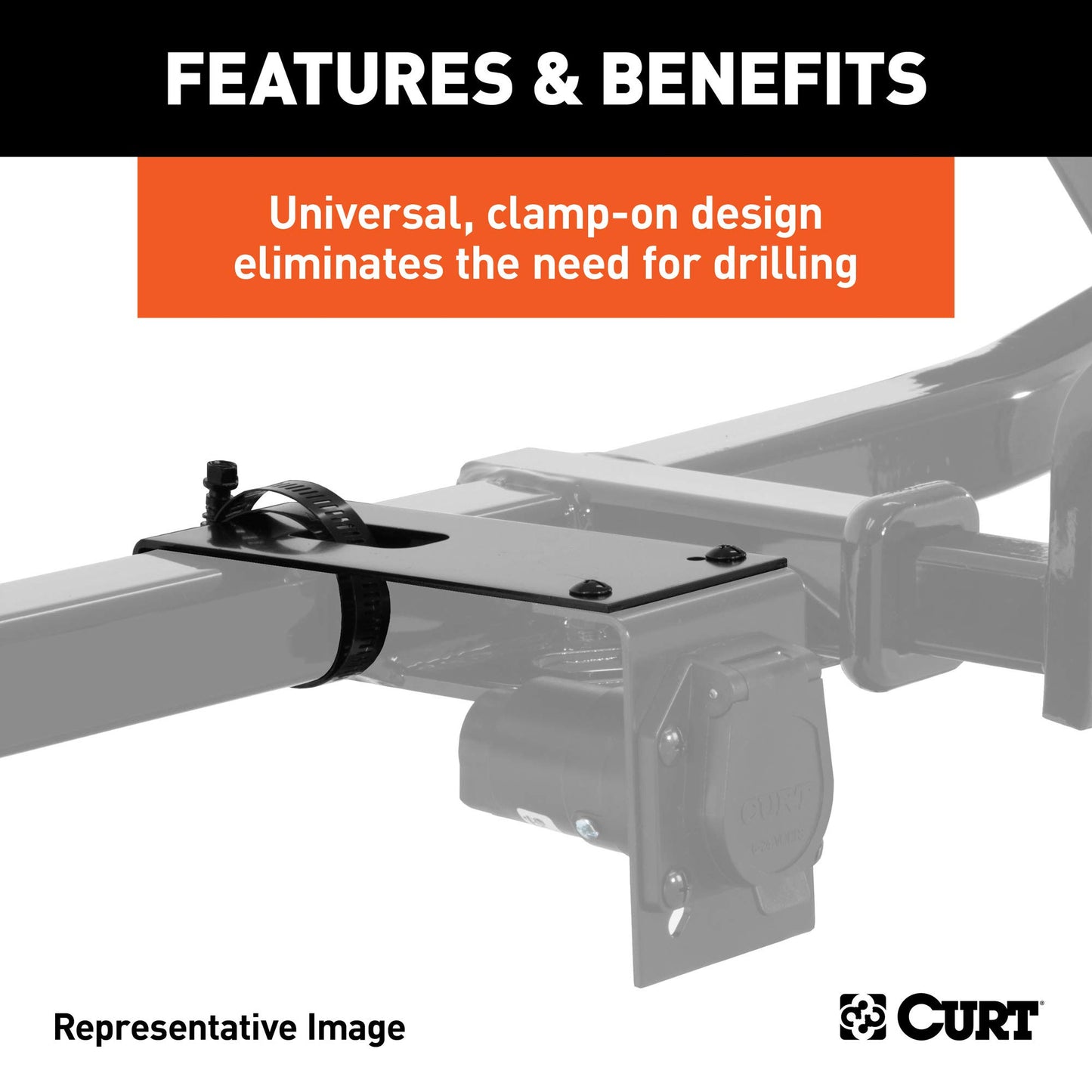 Curt 57204 Electrical Connector Bracket