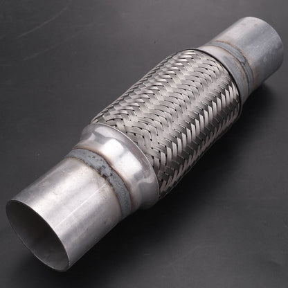 Teppich 2" x6" Exhaust Flex Pipe Stainless Steel Double Braid 10" OL Universal Modified Stainless Steel Flexible Connection Braided Pipe