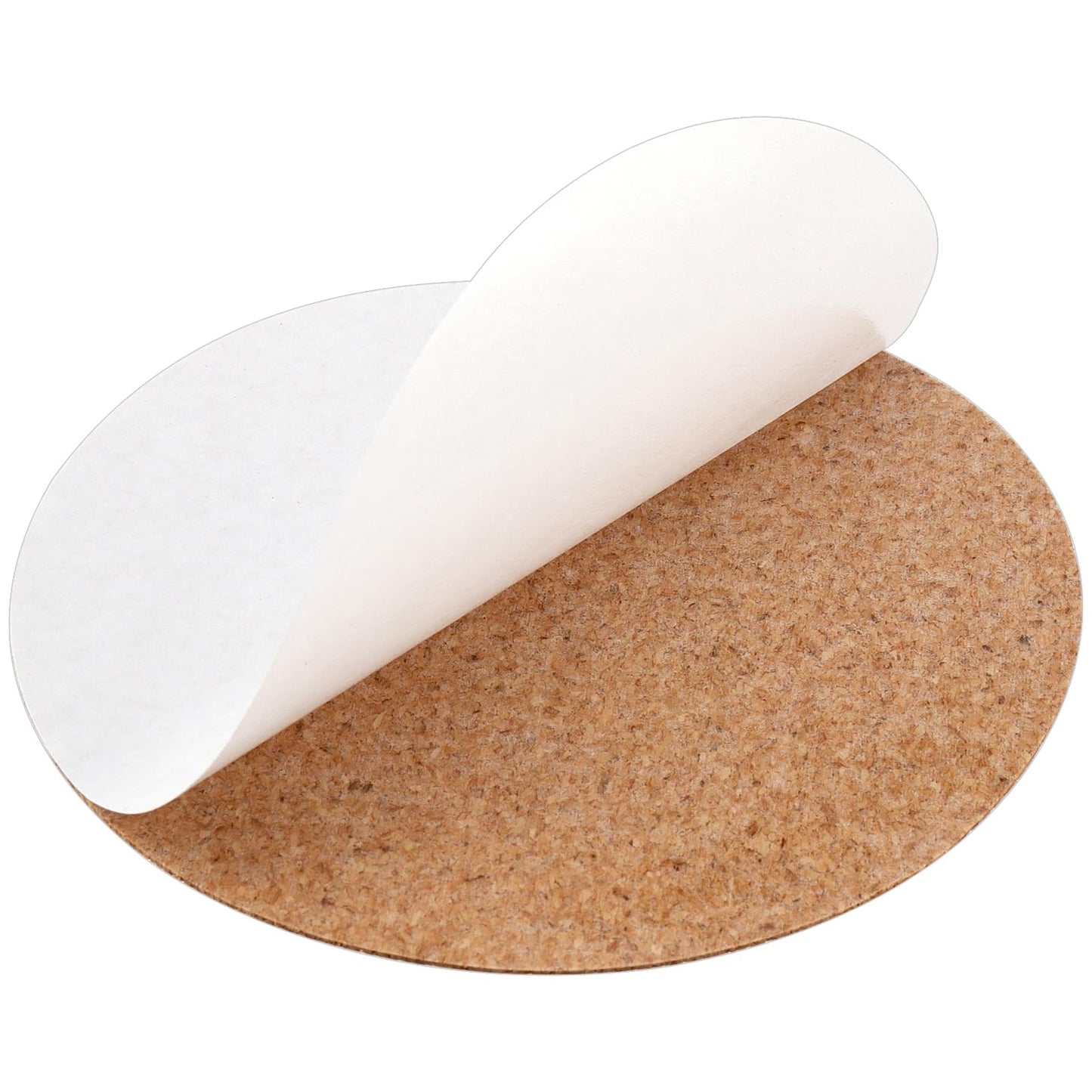 200 PCS Round Self Adhesive Cork Coasters Bulk, 4 Inch Cork Pads Tiles for DIY Crafts, Home Bar, Table Protection (100mm, Brown)