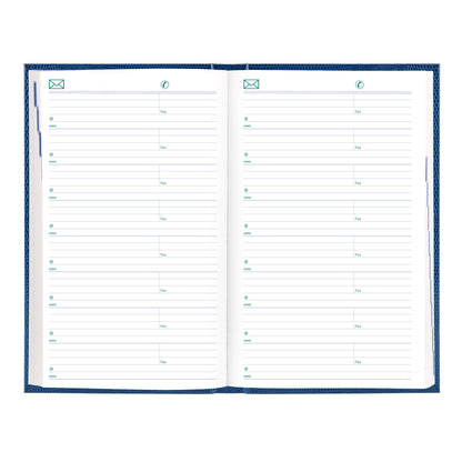 Blueline® 2026 Traditional Daily Planner, Appointment Book, 12 Months, January to December, Perfect Binding, 8" x 5", Blue, Bilingual (C1504.82B-26)