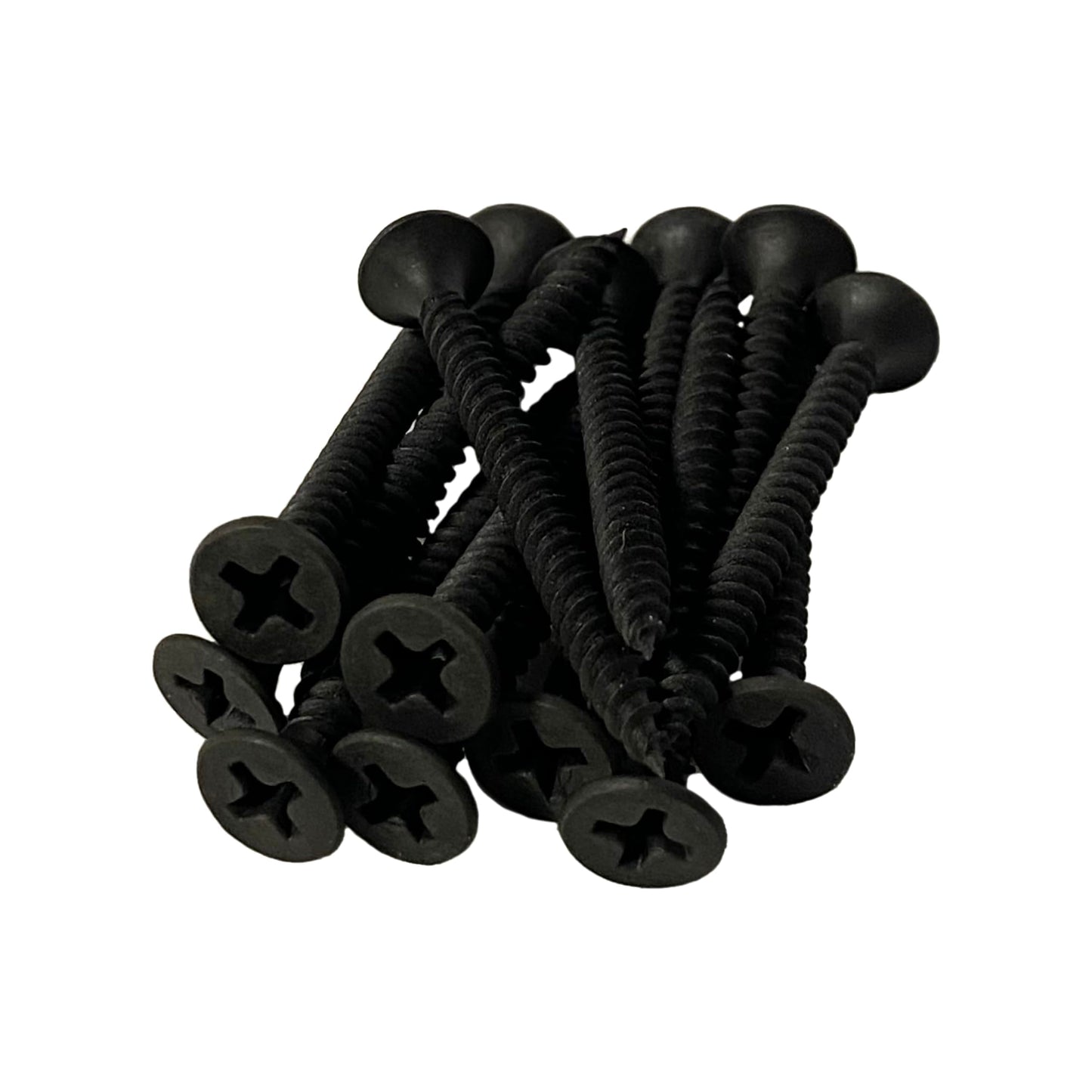 #6 x 1-5/8" Drywall Screws – Fine Thread, Sharp Point, Phillips Drive, Bugle Head, Black Phosphate – Contractor-Grade Drywall & Wood Fasteners + Driver Bit Included (500pcs)