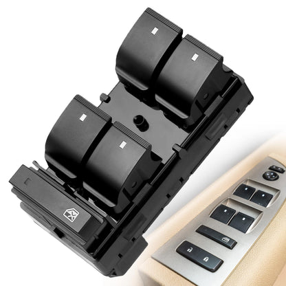 Drive Side Power Window Master Control Switch for | Chevy Silverado 1500 2500HD 3500HD,Traverse,HHR,GMC Sierra 1500 2500HD 3500HD,Yukon,Buick Enclave | Replaces OE# 20945129, 25789692, 25951963
