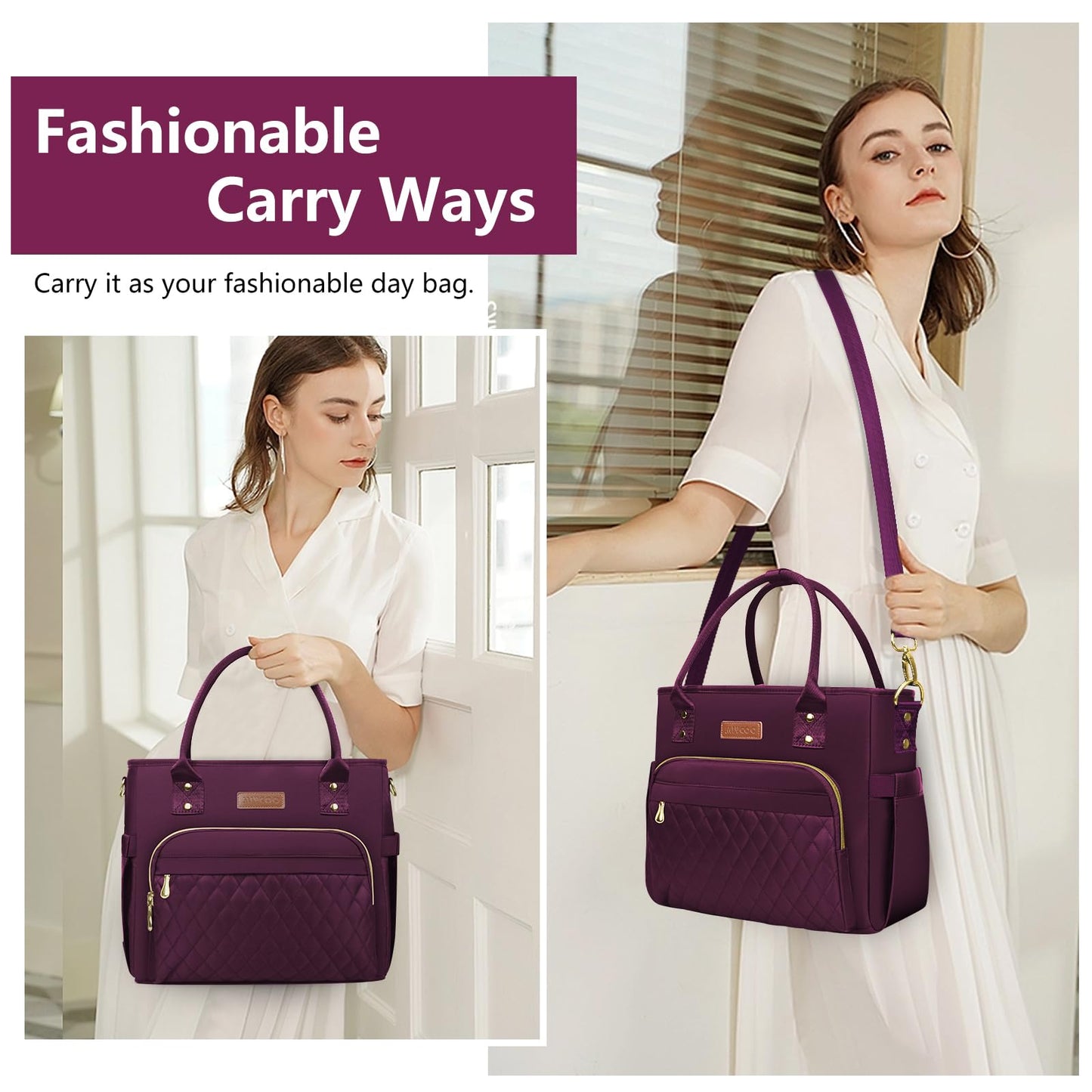 Lunch Bag Lunch Box Women - Leakproof Insulated Lunch Cooler Bag for Women - Large Lunch Tote Bags Adults