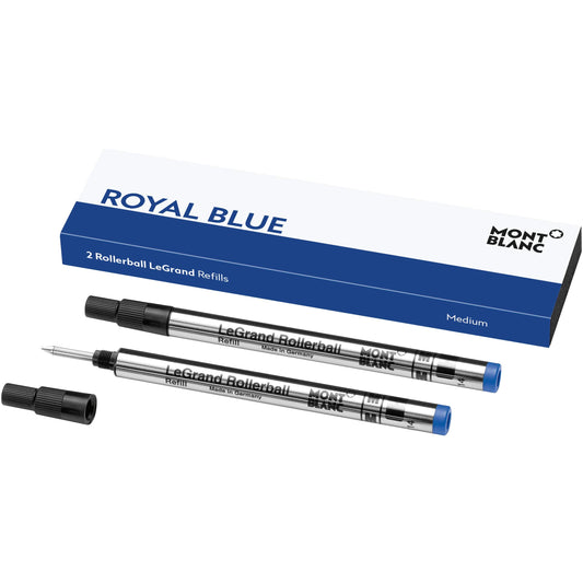 Montblanc Refill RB LEGRAND M 2x1 Royal Blue PF Brand, 2 Count