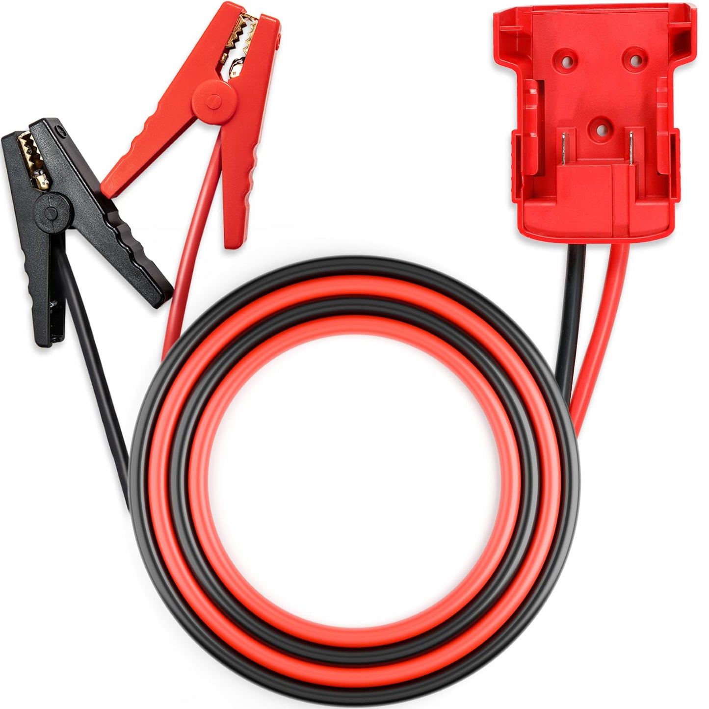 Jumper Cable Clamps Compatible with Mil.Waukee Compatible with M18 18V Battery Jumper Starter, 3.9ft 8AWG Automotive Booster Cable