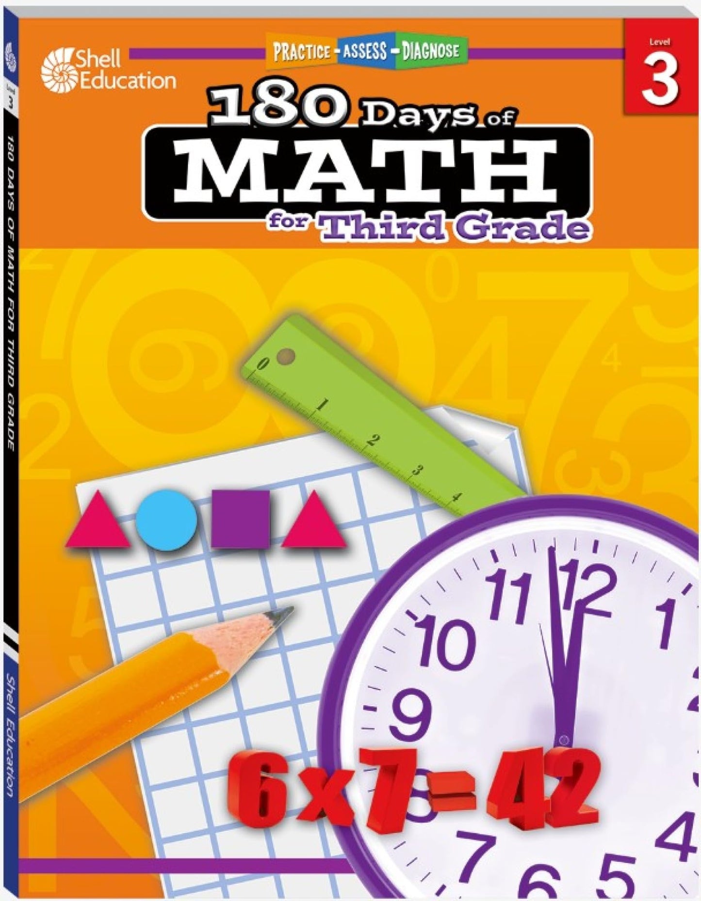 180 Days™: Math for Third Grade: Practice, Assess, Diagnose