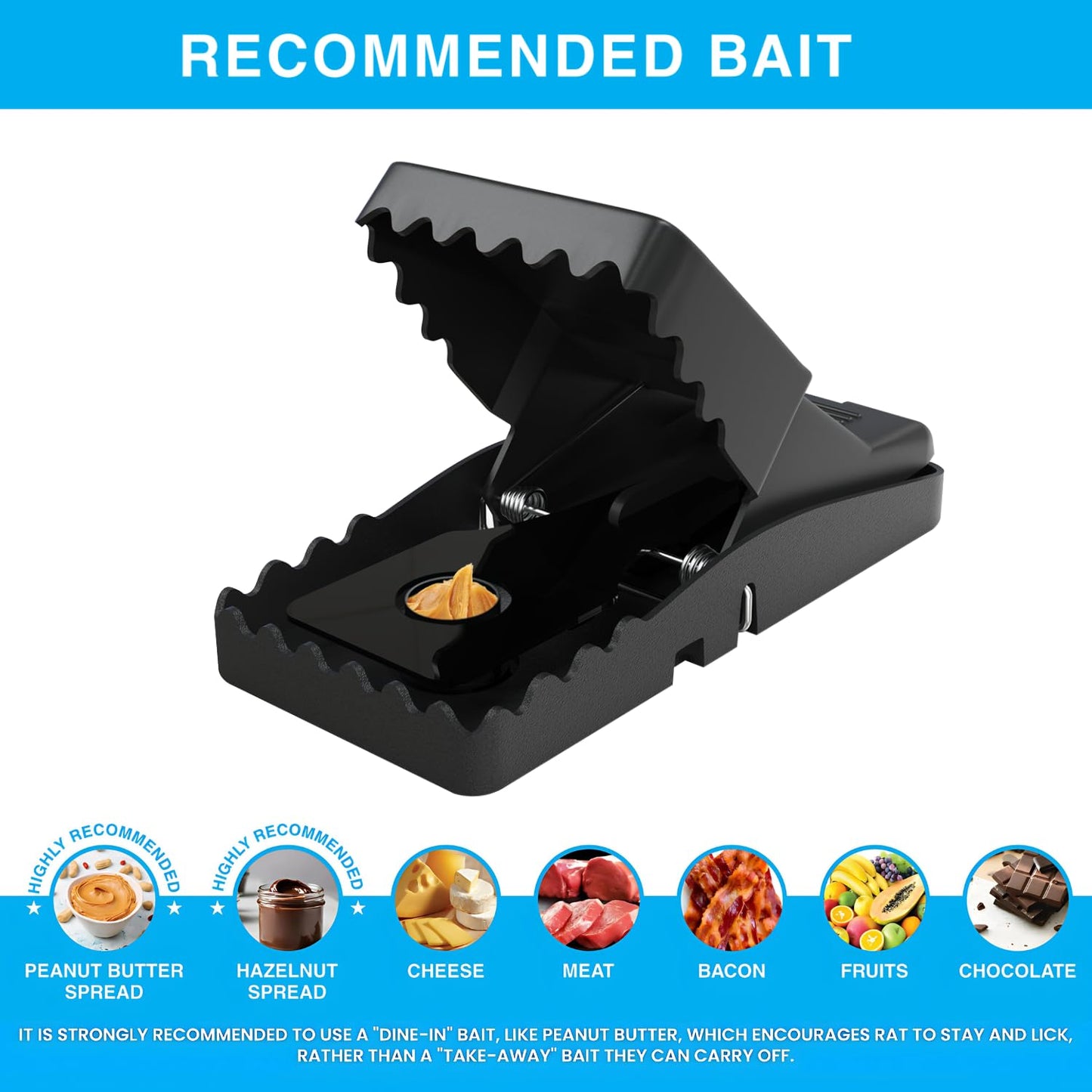 MOUSINATOR Mouse Trap, 12-Pack, Professional Mouse Snap Traps for Indoor and Outdoor Use, Easy to Set, Safe and Reusable Design, Easy to Clean, Best Effective Small Mice Catcher that Works