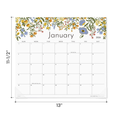 Cabbrix Magnetic Calendar for Fridge, 2026-2027 Refrigerator Calendar January 2026 to June 2027 for Planning and Organizing Your Life, 13 x 11-1/2 Inches, Floral