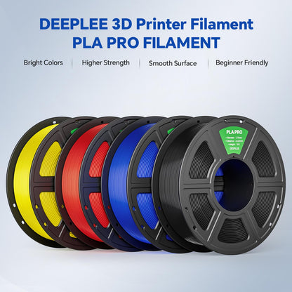 DEEPLEE PLA PRO Filament 1.75mm, Stronger Toughness 3D Printer Filament, PLA Filament Dimensional Accuracy ±0.02 mm, Fits Most FDM 3D Printer, Brown 1kg