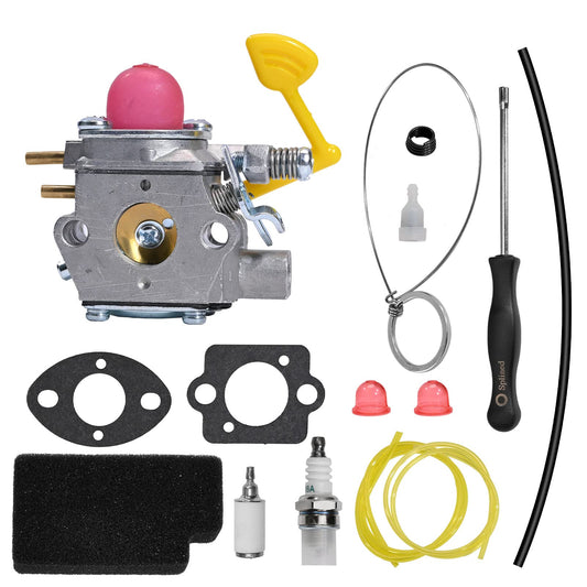 WT-847 Carburetor Replacement Kit Compatible with Poulan BVM200VS PPB430VS VS2000BV Weed Eater Blower Carb with Gasket Fuel Filter Primer Bulb Fuel Line Spark Plug Replaces # WT-847 545081831