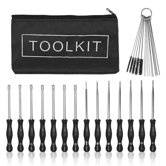Vkinman 14Pcs Carburetor Adjustment Tool Screwdriver for Common 2 Cycle Small Engine for Poulan Husqvarna STIHL Echo Trimmer Weedeater Chainsaw Carb Adjust Tools Carb Tools