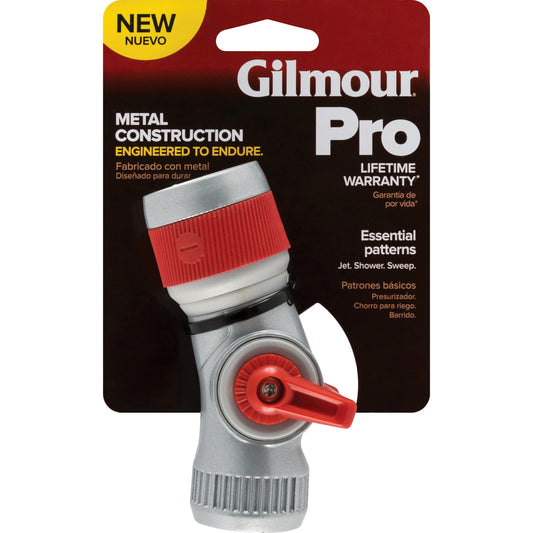 Gilmour 847712-1002 Watering Pro Utility Nozzle Thumb, Silver/Red