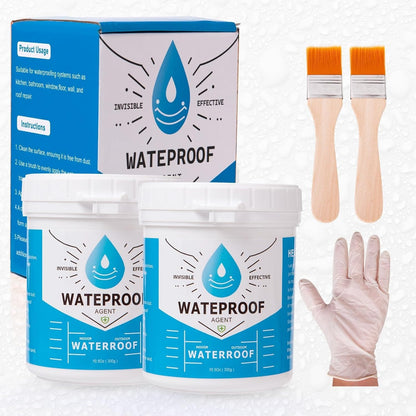 Meuvcol Waterproof Sealant, 21 Oz Transparent Coating, Liquid Glue Leak Adhesive, Clear Invisible Agent for Bathroom, Shower, Roofs, Wood, Indoor & Outdoor