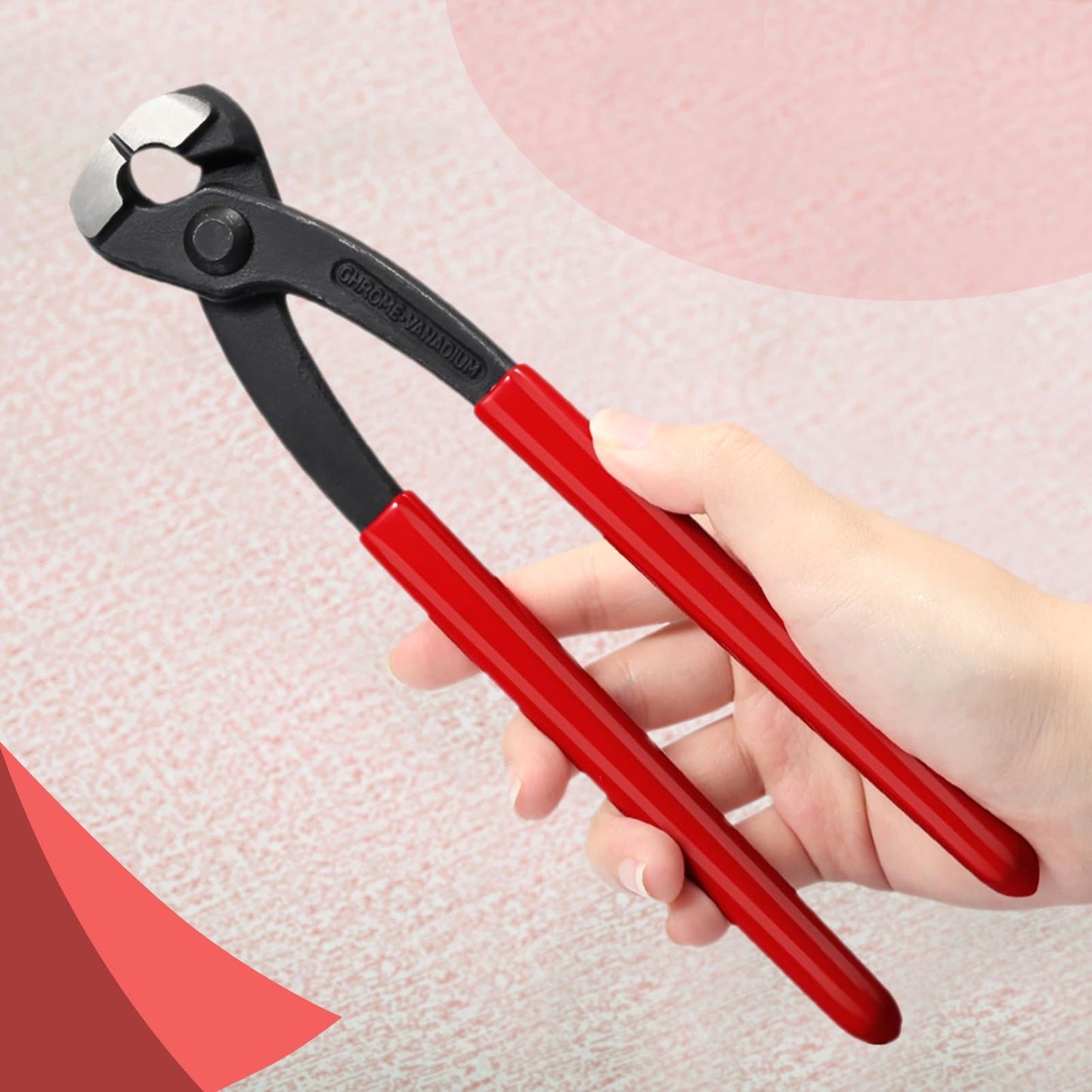 SPEEDWOX 9 Inches Ear Clamp Pliers With Front and Side Jaw - Pinch Pliers, Pincers, Crimping Tool for Hose Clamps - Nail Puller