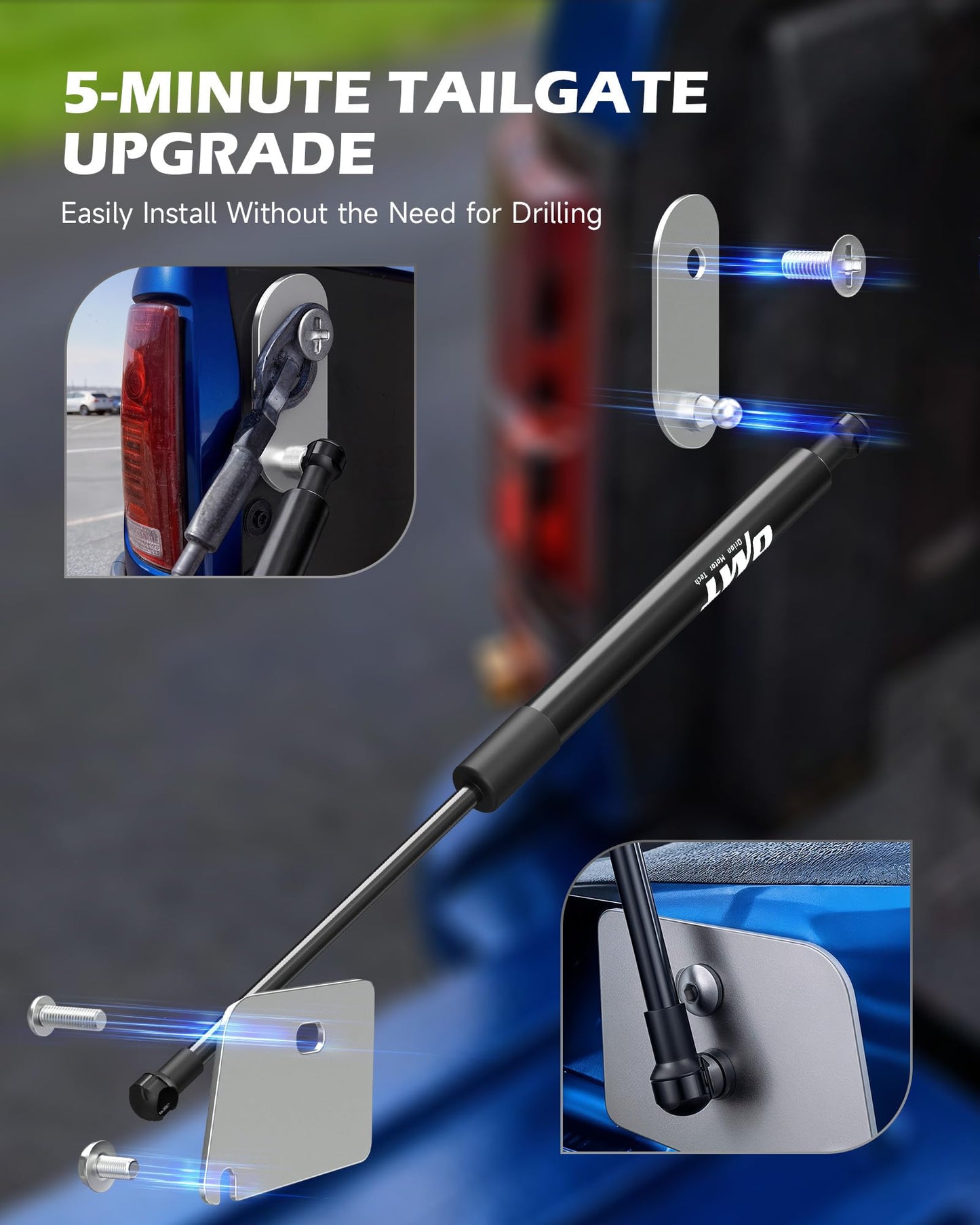 Orion Motor Tech Compatible with 15-25 F150 Tailgate Assist Accessories, Truck Tail Gate Lift Assist Tailgate Shock Compatible with Ford F150 2015 2016 2017 2018 2019 2020 2021 2022 2023 2024 2025