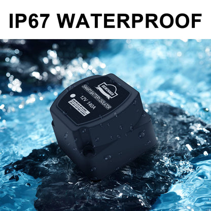 Dual Battery Smart Isolator DEWINNER - VSR - 140 Amp 12 Voltage Sensitive Relay Specially Designed for ATV, UTV, Boats, RV's, Campers 5th Wheels Off Road Vehicles Rhino Polaris Artic Cat ETC