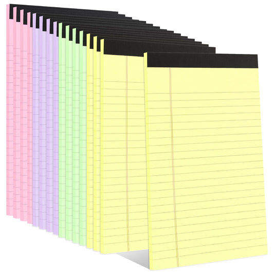 Note Pads 5x8, 20 Pack Notepads 5x8 Legal Pads, Lined Paper Pad of Paper 5x8 Notepad, Small Legal Pads 5x8 Paper Pads For Home, Office, School, Business, 50 Sheets/Pad