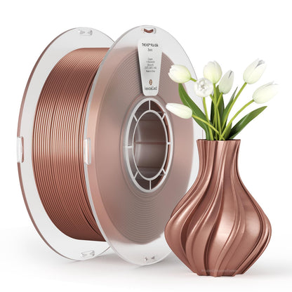 kexcelled Silk PLA Filament 1.75mm Copper 3D Printer Filament Silk & Metallic Shiny Glossy Surface,1kg Spool (2.2lbs),Fit Most FDM Printer, Non-Tangling,Clog-Free