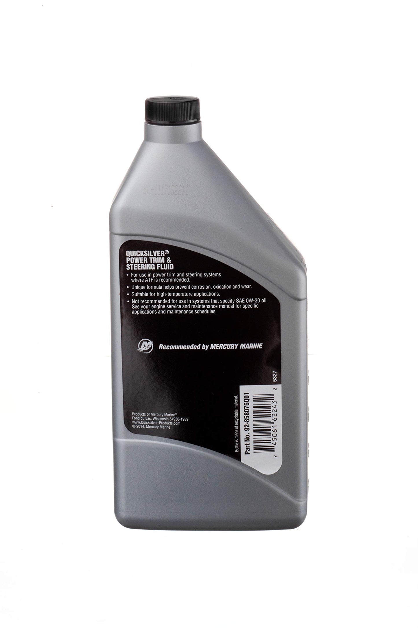 Quicksilver 858075Q01 Power Trim and Steering Fluid, 32 Oz. Bottle