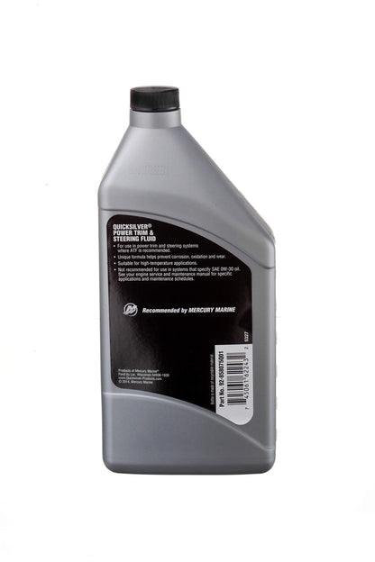 Quicksilver 858075Q01 Power Trim and Steering Fluid, 32 Oz. Bottle