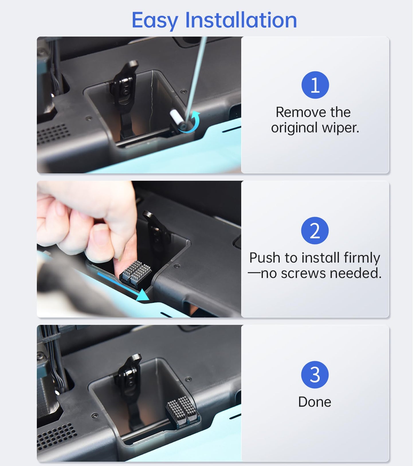 BIQU Panda Brush PX with 4 Extra Silicone Brush, Nozzle Wiper for Bambu-Lab P1P/P1S/X1/X1C/X1E 3D Printers, Nozzle Cleaning Kit, Silicone Brush Wiper