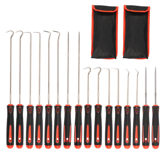 16Pcs Precision Hook and Pick Set Easy Removal Automotive Pick Tool Multipurpose Mechanic Pick and Hook Set for Remove Automotive Electronics Maintenance Home Repair