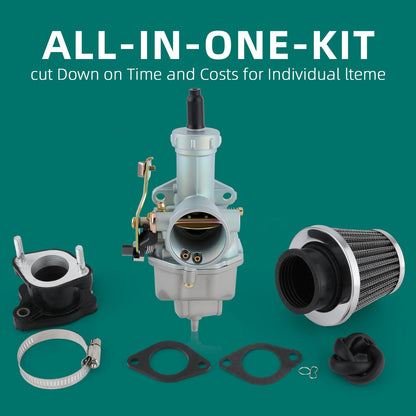 PZ27 Carburetor for 4-Stroke 125cc 150cc 200cc 250cc Go Kart Dirt Bike Taotao Sunl Buyang Coolsport Lifan Kazuma Zongshen Chinese ATV 27mm Carb