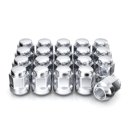 White Knight M12x1.5 Lug Nuts for Select Honda and Acura, Factory Style Chrome Radius Seat – WN20107-20AM (20 Pack)