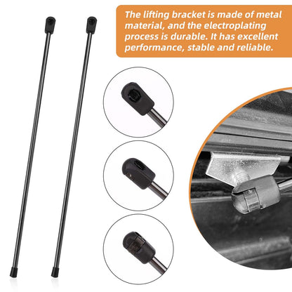 Tinoaly 2pcs 281S0001 Replacement Prop Rod, Metal Rear Tonneau Cover Lid Lift Supports for 10mm Ball-Stud Accessories for Bakflip BAK Hard Tri-Fold Pickup/Truck Bed Heavy Trailer Cover