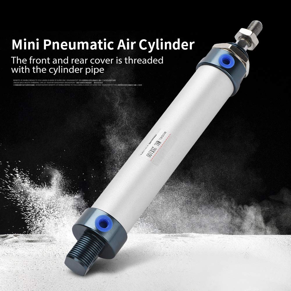 Mini Pneumatic Air Cylinder, 100mm Stroke 25mm Bore Pneumatic Cylinder for Industrial Use