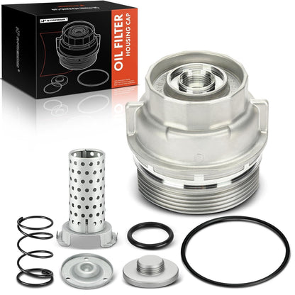 A-Premium Oil Filter Housing Cap Assembly Compatible with Toyota Sequoia RAV4 4Runner Lexus LS460 LX570 IS250 2006-2014