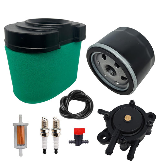 792105 276890 Air Filter 492932 Oil Fuel Filter Compatible for BS 4163205 4163206 407777 445667 445877 for JD LA165 D160 MIU11515 GY21057 Lawn Mower 792105 Replace MIU11515 Air Filter