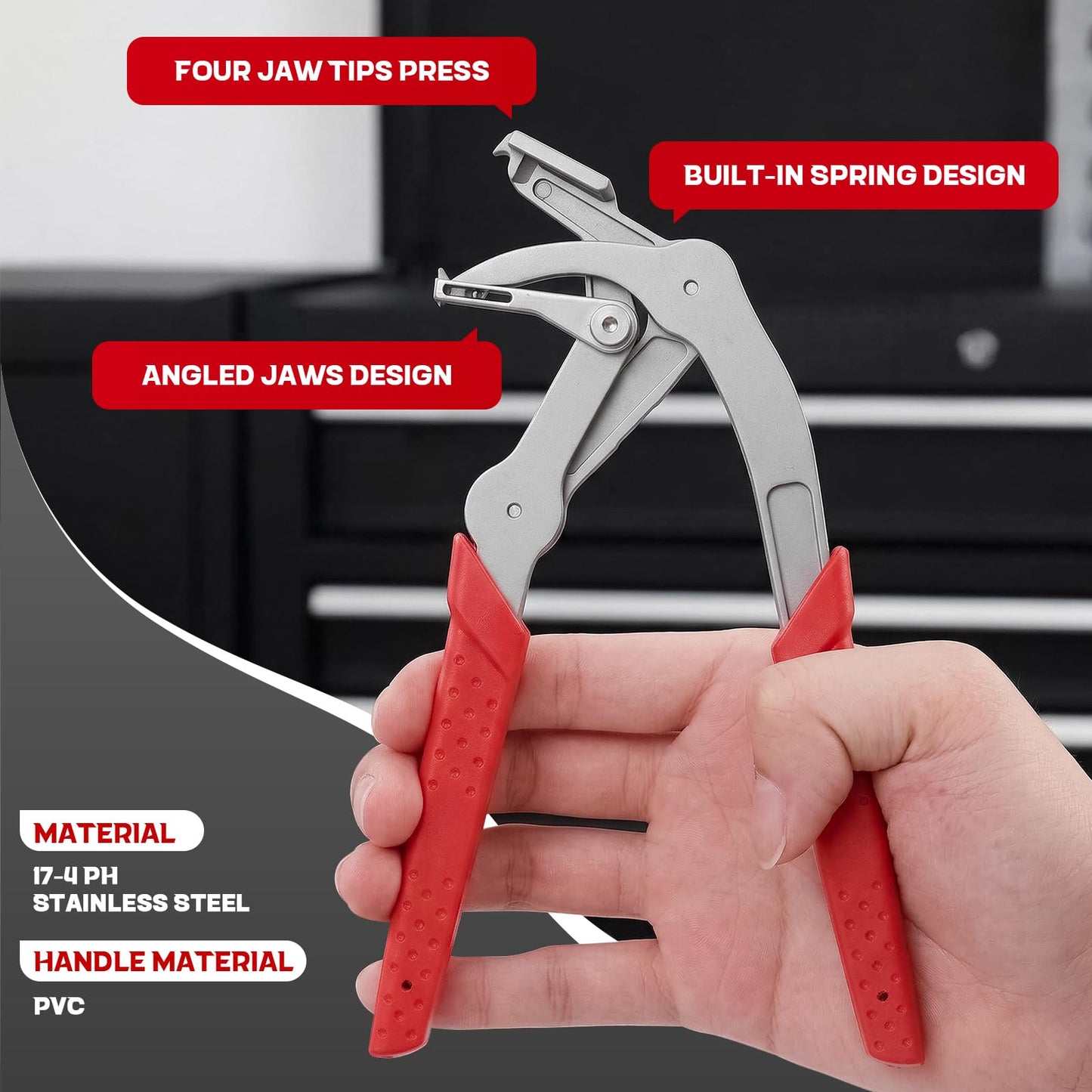 Car Clip Pliers Automotive, Labor-Saving Clip Removal Tool for Damage-Free Disassembly Panel Removal, Precision Panel Clip Pliers for Versatile Automotive Fasteners