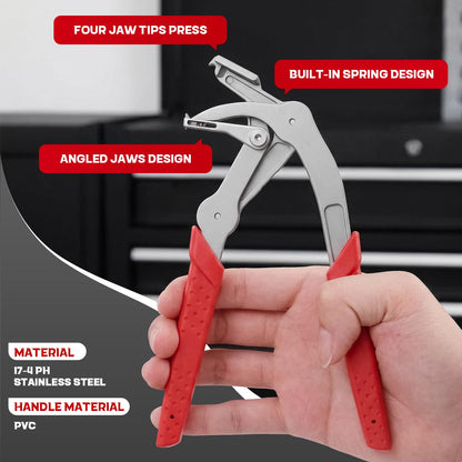 Car Clip Pliers Automotive, Labor-Saving Clip Removal Tool for Damage-Free Disassembly Panel Removal, Precision Panel Clip Pliers for Versatile Automotive Fasteners