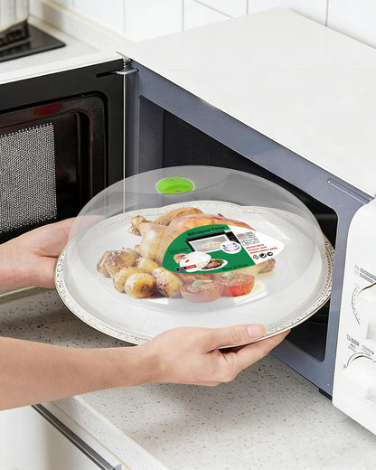 Microwave Splatter Cover, Microwave Cover for Food, Large Microwave Plate Cover Guard Lid with Steam Vents Keeps Microwave Oven Clean, 11.5 Inch BPA Free & Dishwasher Safe