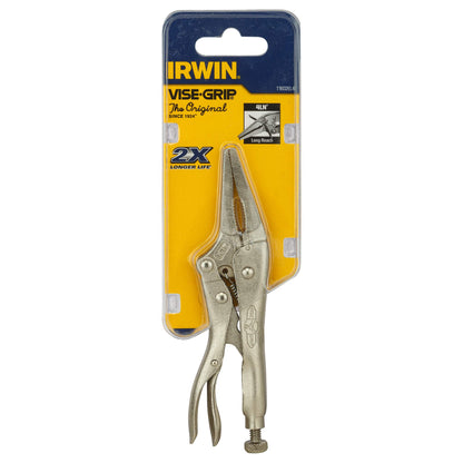 Irwin 1602L3 4LN Orignal Long Nose Locking Pliers, 4-Inch