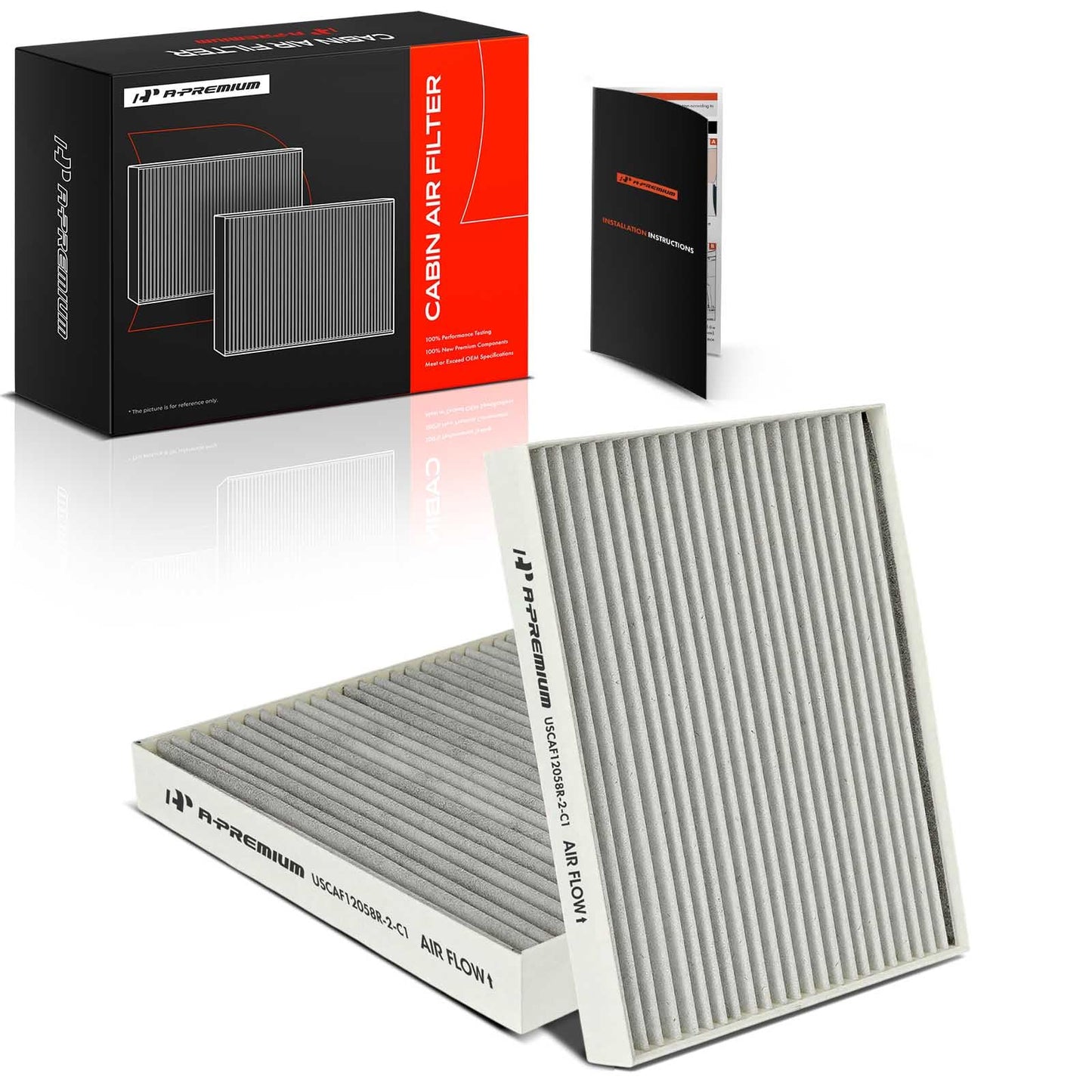 A-Premium 2-PC Cabin Air Filter with Activated Carbon Compatible with Hyundai Accent 2018-2022, Elantra 2017-2020, Elantra GT & Kia Forte 2019-2023, Forte5, Rio 2018-2023 - Replace# 97133-F2000