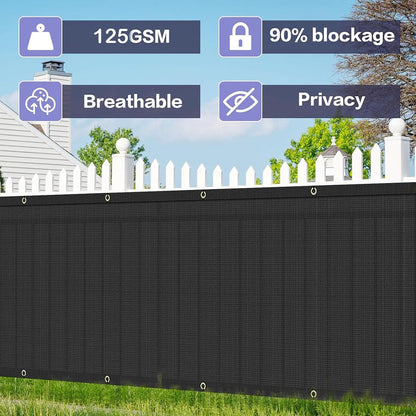 Privacy Fence Screen 3.3ft X 20ft – 90% Blockage UV Outdoor Shade Net Cover Heavy Duty Fence Mesh for Outdoor Wall Garden Backyard Porch Patio Balcony