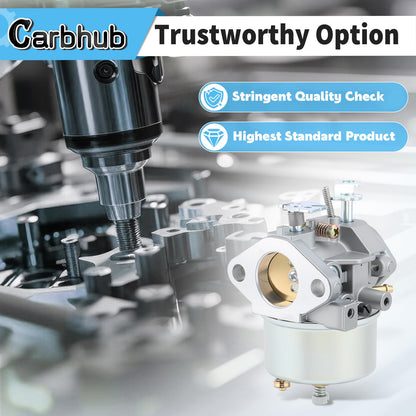 Carbhub 640052 Carburetor for Tecumseh 640349 640054 640058 640058A HMSK80 HMSK85 HMSK90 HMSK100 HSMK110 LH318A LH358SA 8HP 9HP 10HP Snowblower Generator Chipper Shredder - Tecumseh 640052 640054 Carb