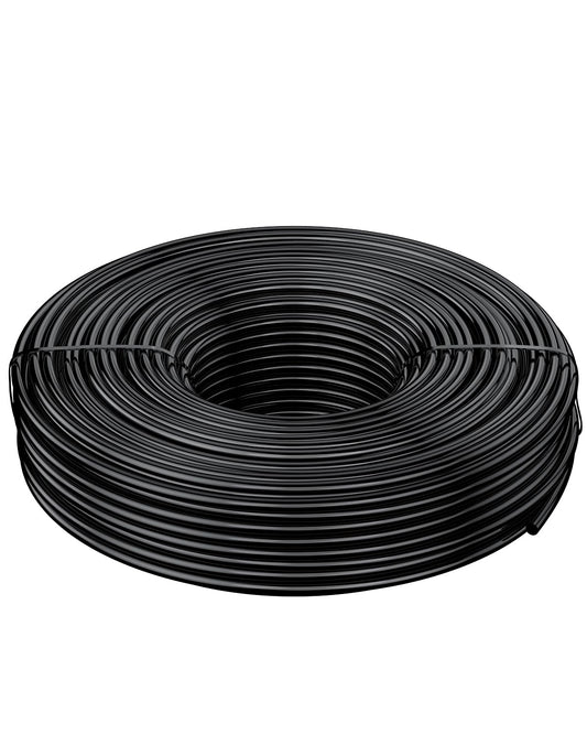 Pawfly 100 ft. Drip Irrigation Line for Drip Irrigation System, Black Distribution Tubing PVC Blank for Garden Watering, Drip Irrigation Hose Roll, 1/4 Drip Irrigation Tubing