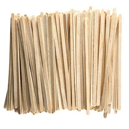 Eco Pack 1000Pcs Compostable Birch Wood Coffee Stir Sticks 7” Large Eco-Friendly Hot Drink Disposable Biodegradable Round End Coffee Bar Stirrers Recyclable Eco-Friendly Beverage Tea Sticks