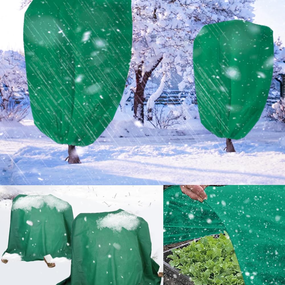 9.8×32.8Ft Plant Freeze Protection Cover,1.2OZ Non-Woven Frost Cloth Blanket,Garden Frost Fleece Cover for Vegetable Reusable Floating Row Cover for Cold Weather,Plant Cover Screen Protection