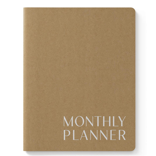 Monthly Planner 2026-2027, Jotsome 18 Months Calendar Planner from July 2026 to December 2027, 8.5"x11", Stitched Binding, Soft Cover, Large Monthly Personal Planner for School Plan, Study and Schedule, Kraft Brown